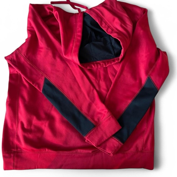 Nike Men’s Large Red & Black Therma-FIT Hoodie - Picture 3 of 8